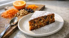 Νηστίσιμο κέικ καρότου χωρίς αυγά: αφράτο, ζουμερό και αρωματικό με πορτοκάλι